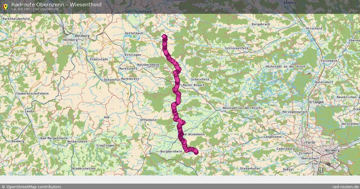 Radtour Obernzenn – Wiesentheid