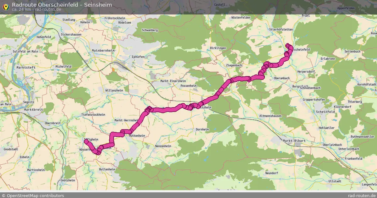 Radtour Oberscheinfeld – Seinsheim