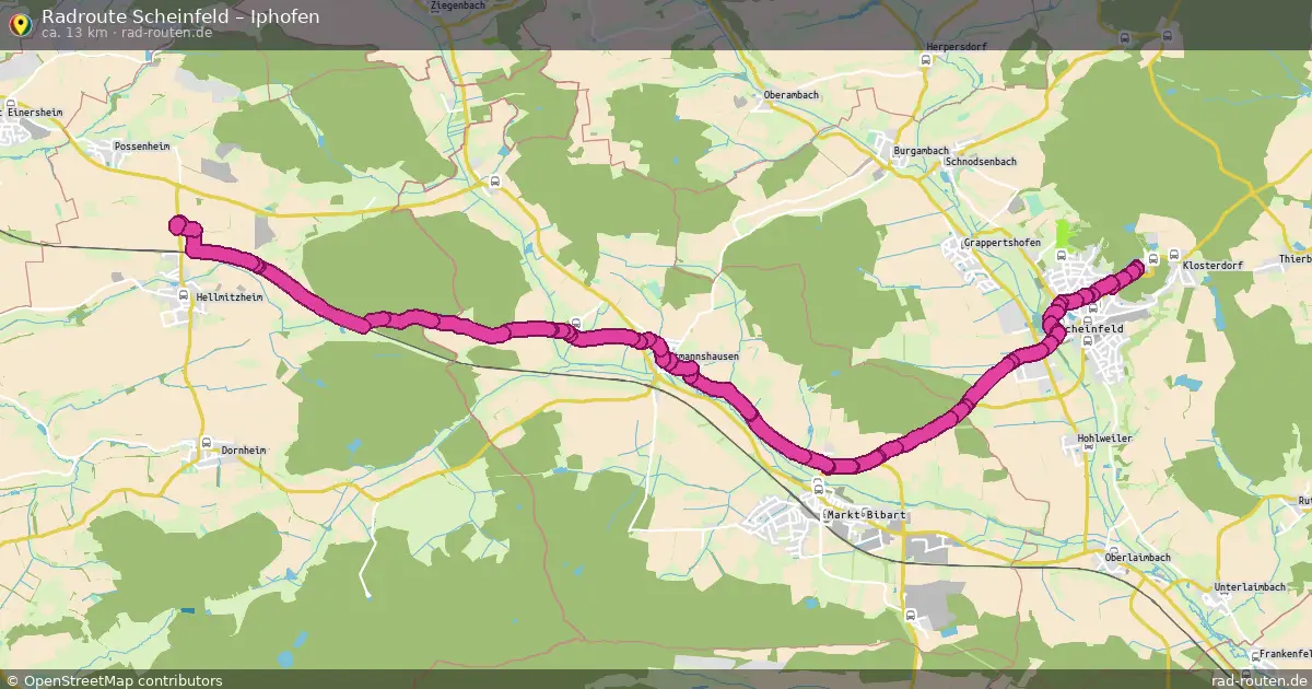 Radtour Scheinfeld – Iphofen