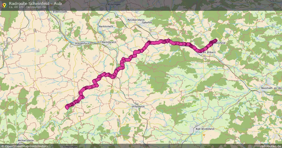 Radtour Scheinfeld – Aub