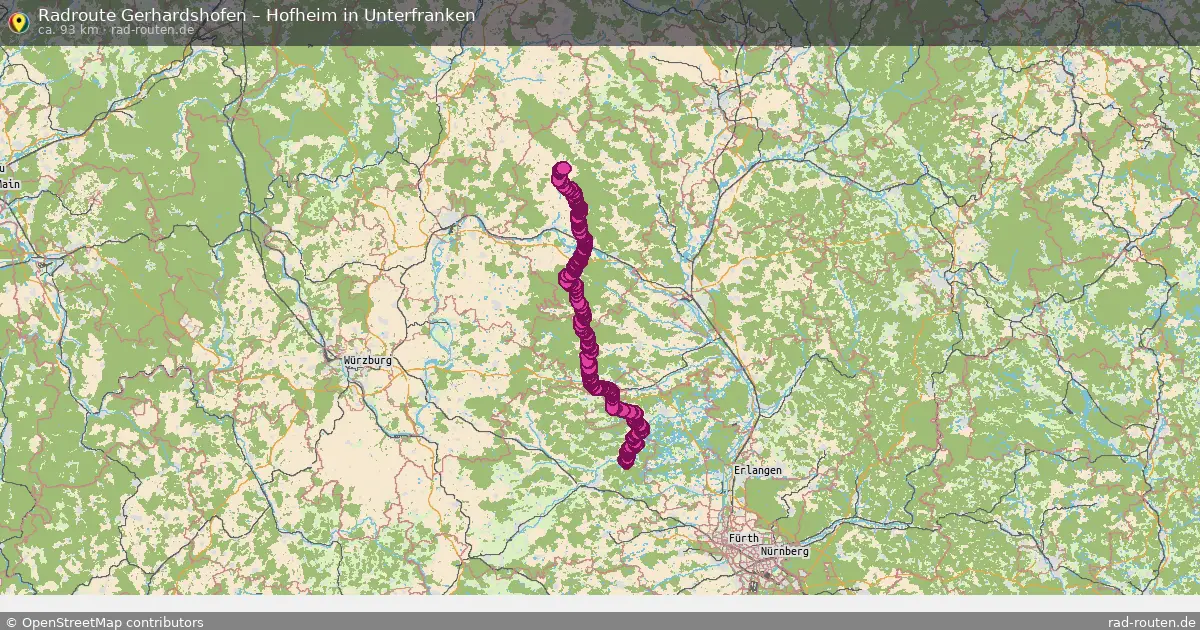 Radtour Gerhardshofen – Hofheim In Unterfranken