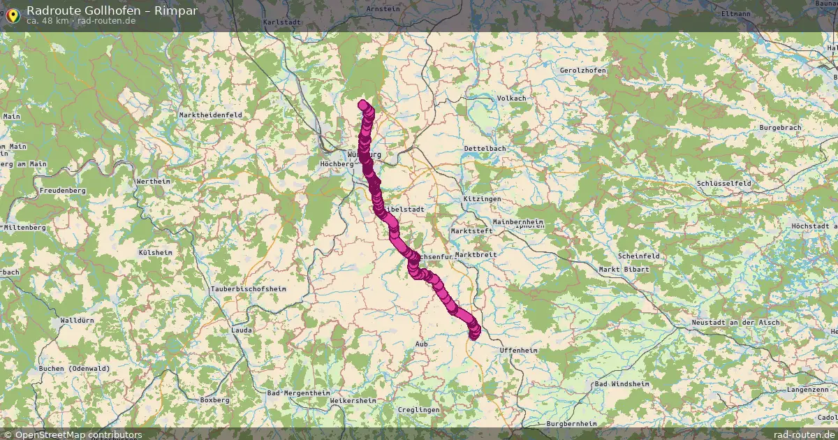 Radtour Gollhofen – Rimpar