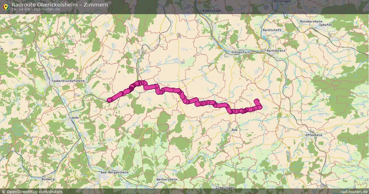 Radtour Oberickelsheim – Zimmern