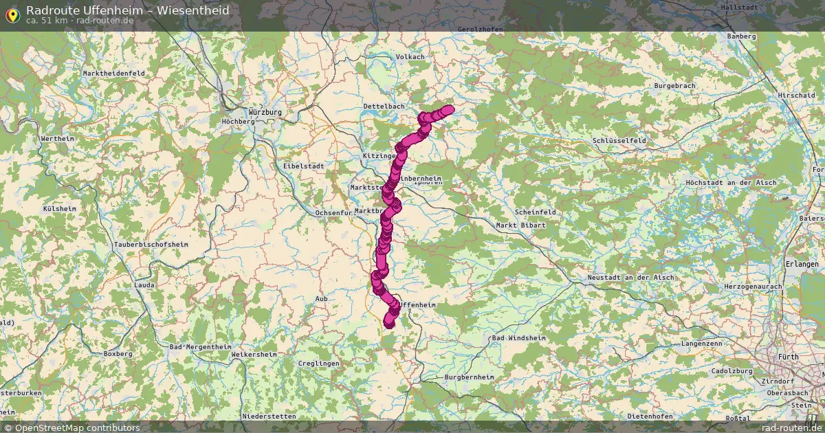 Radtour Uffenheim – Wiesentheid