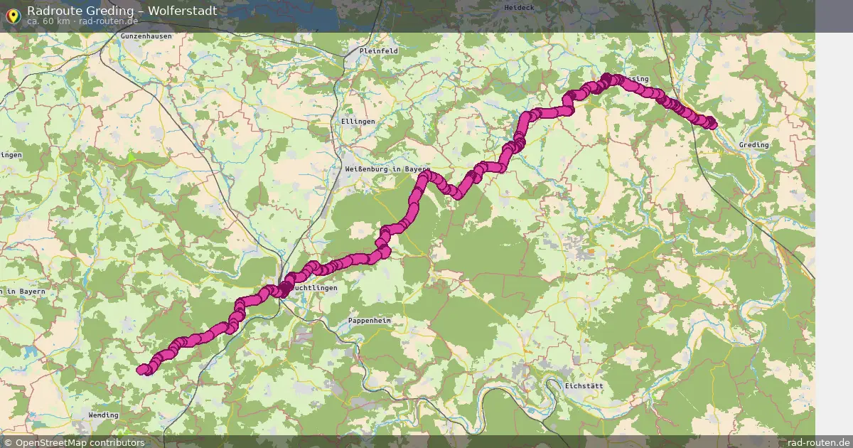 Radtour Greding – Wolferstadt