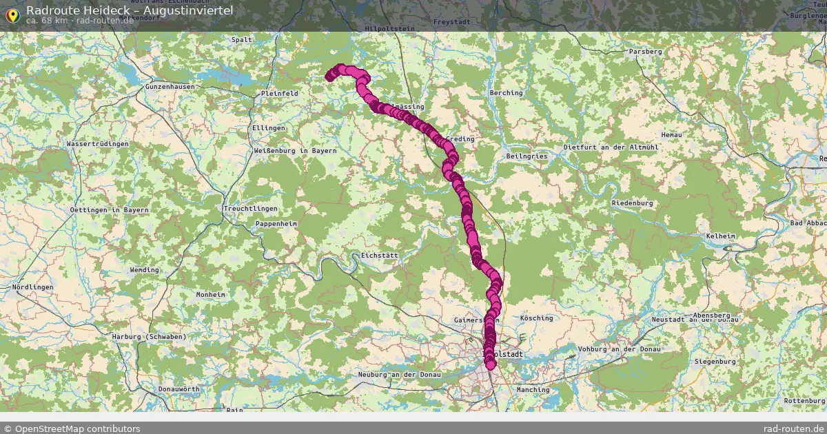 Radtour Heideck – Augustinviertel