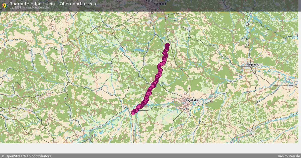 Radtour Hilpoltstein – Oberndorf A.lech