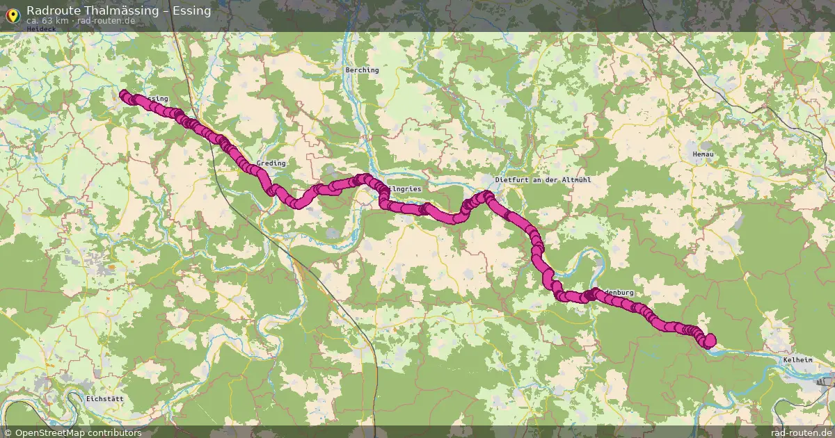 Radtour Thalmässing – Essing