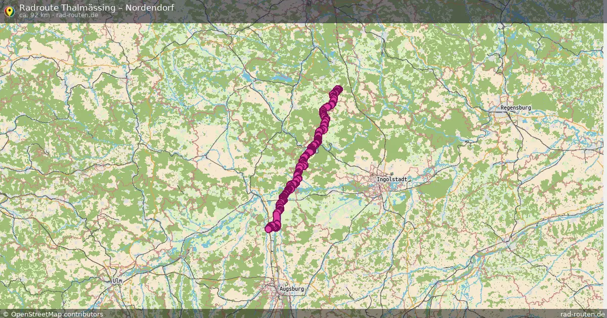 Radtour Thalmässing – Nordendorf