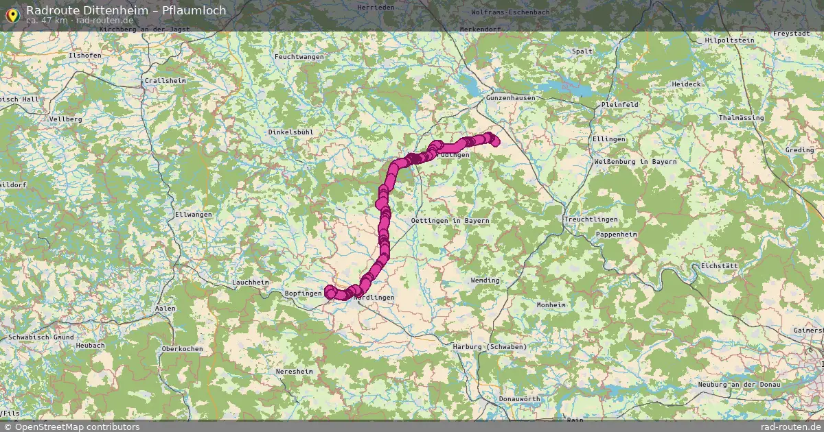 Radtour Dittenheim – Pflaumloch