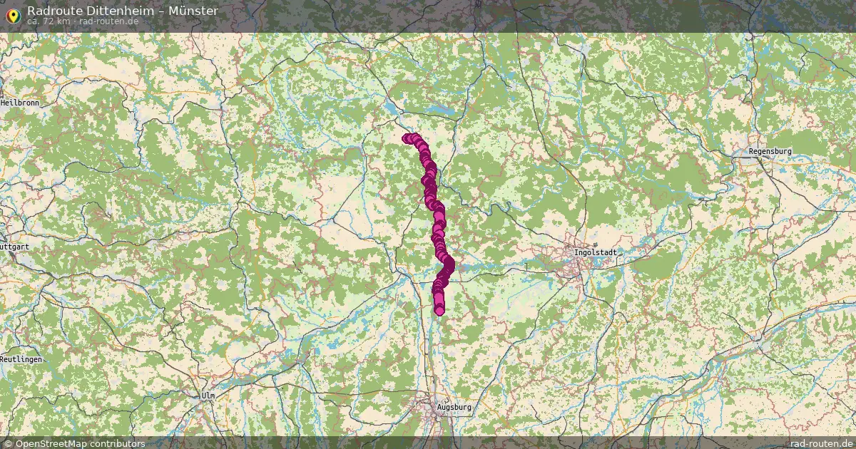 Radtour Dittenheim – Münster