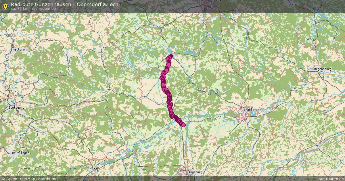 Radtour Gunzenhausen – Oberndorf A.lech