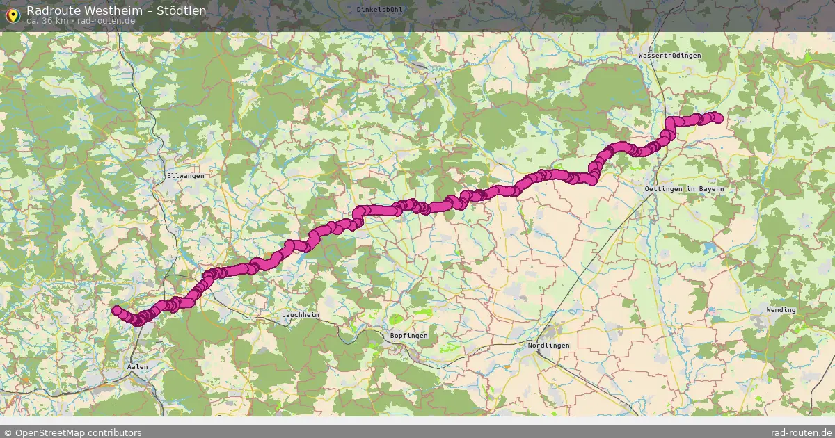 Radtour Westheim – Stödtlen