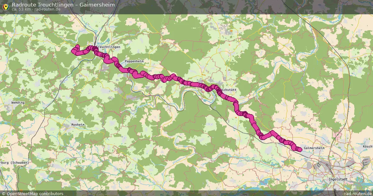 Radtour Treuchtlingen – Gaimersheim