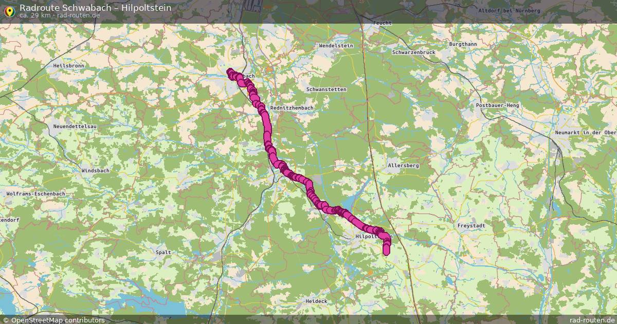 Radtour Schwabach – Hilpoltstein