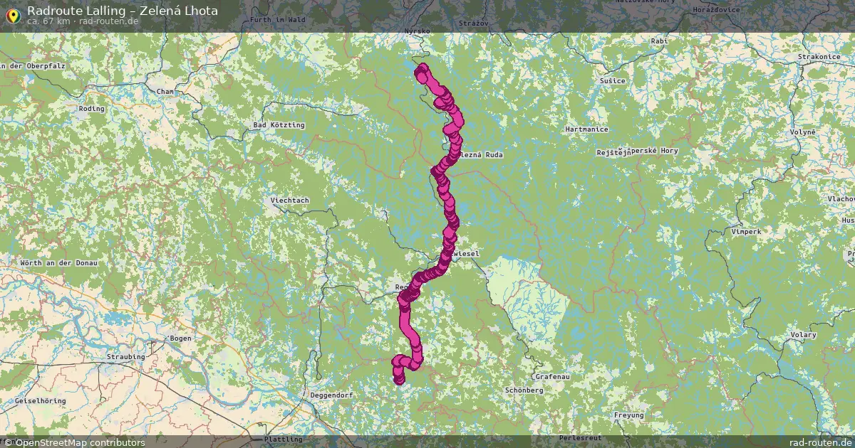 Radtour Lalling – Zelená Lhota