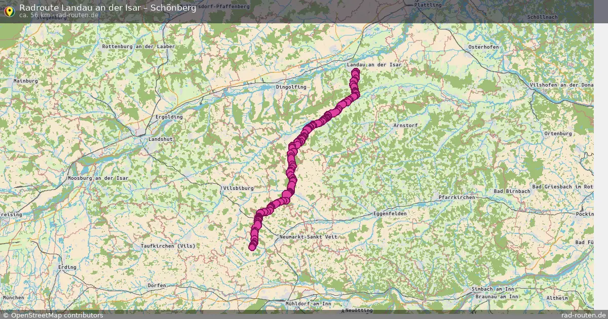 Fahrradroute Landau An Der Isar – Schönberg