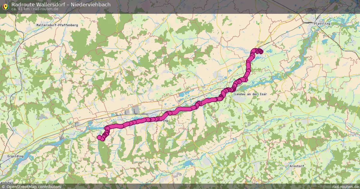 Fahrradroute Wallersdorf – Niederviehbach