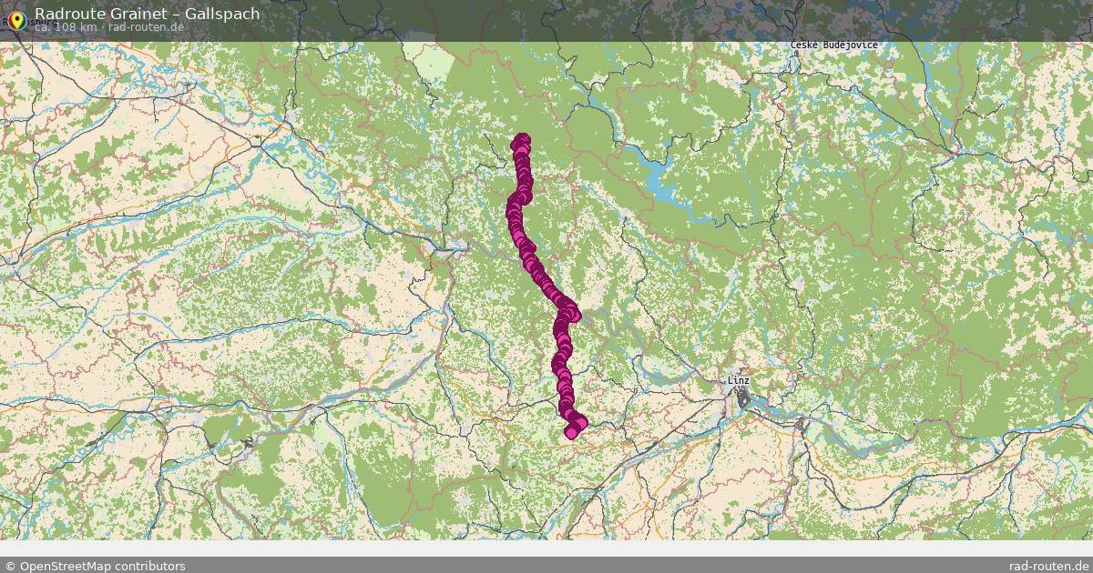 Fahrradroute Grainet – Gallspach