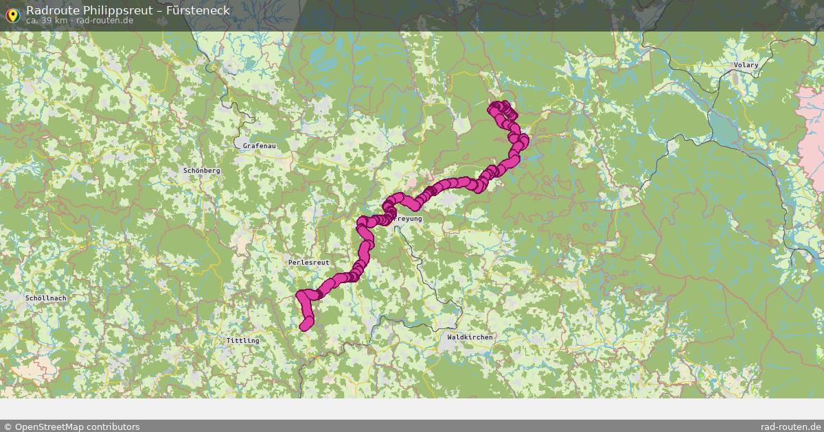 Fahrradroute Philippsreut – Fürsteneck