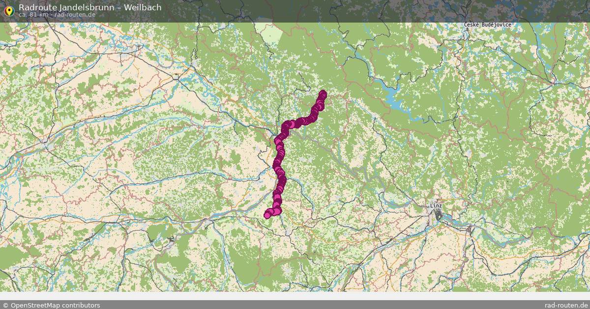 Fahrradroute Jandelsbrunn – Weilbach