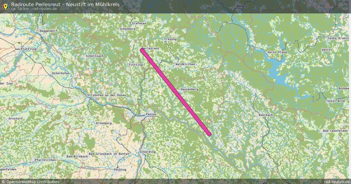 Fahrradroute Perlesreut – Neustift Im Mühlkreis (56 km) – Rad-Routen.de
