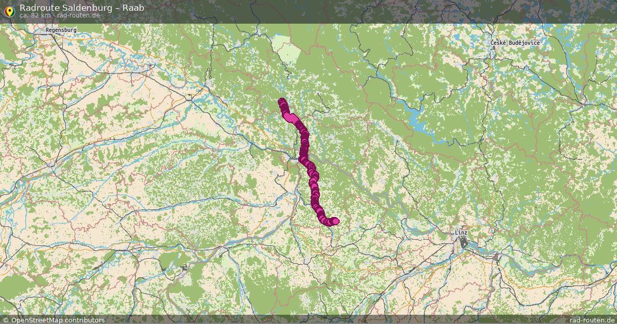 Fahrradroute Saldenburg – Raab