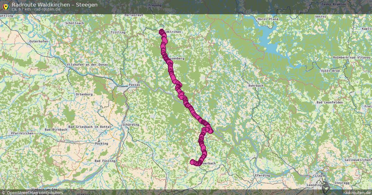 Fahrradroute Waldkirchen – Steegen