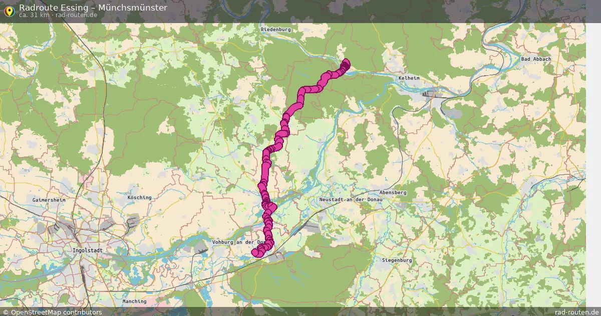 Radtour Essing – Münchsmünster