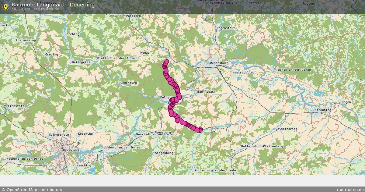 Fahrradroute Langquaid – Deuerling