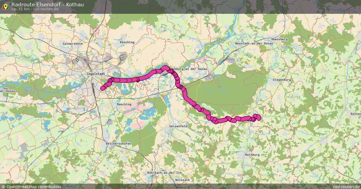 Radtour Elsendorf – Kothau