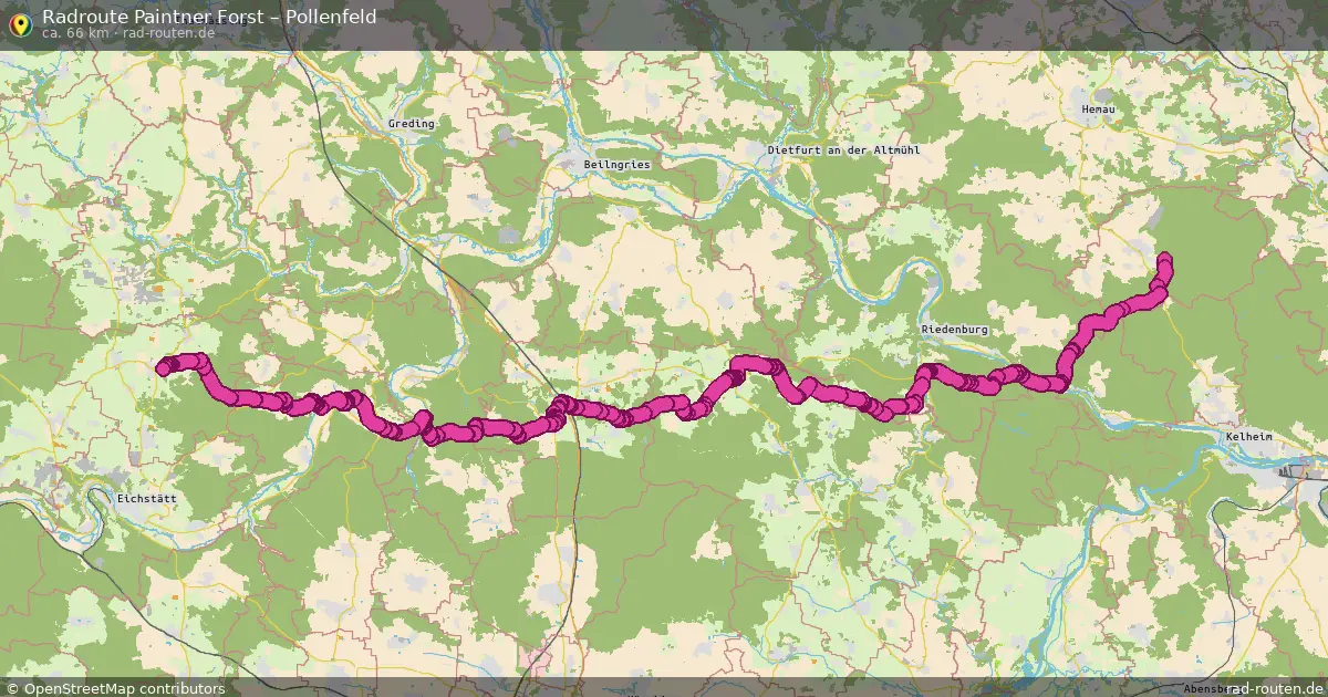 Radtour Paintner Forst – Pollenfeld