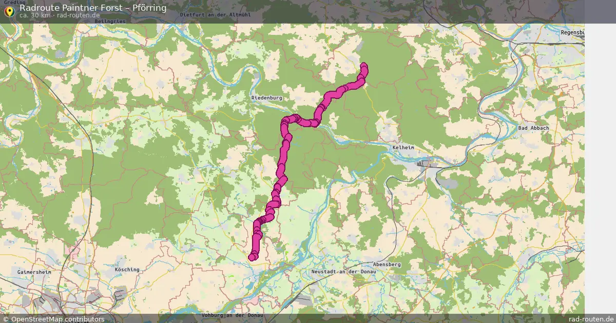 Radtour Paintner Forst – Pförring