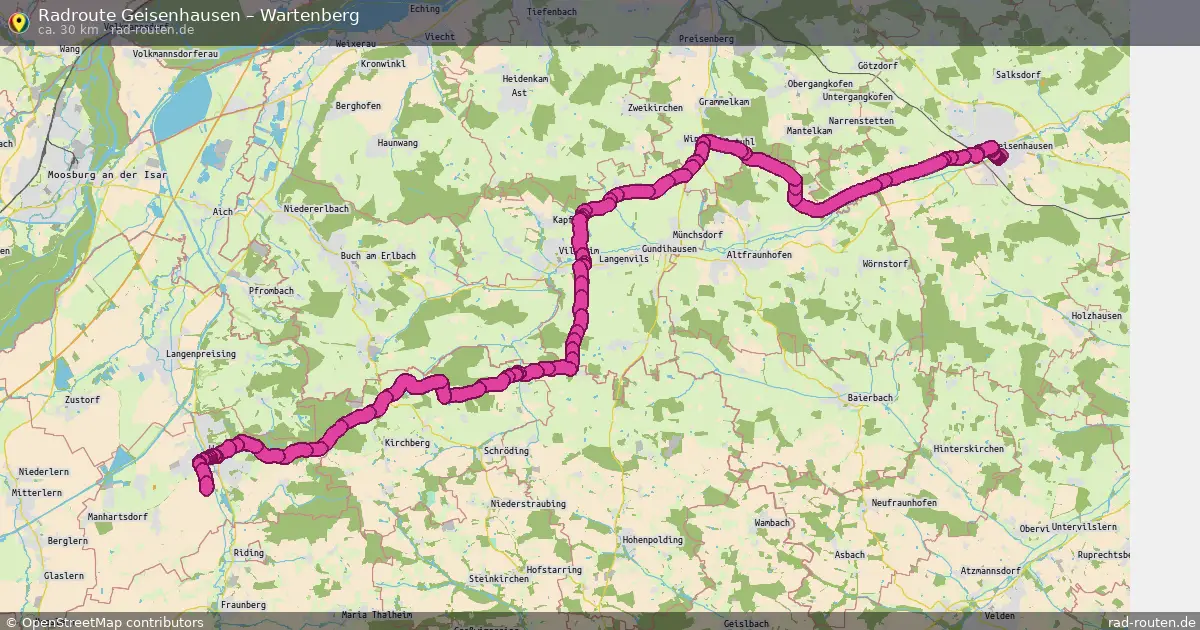 Radtour Geisenhausen – Wartenberg