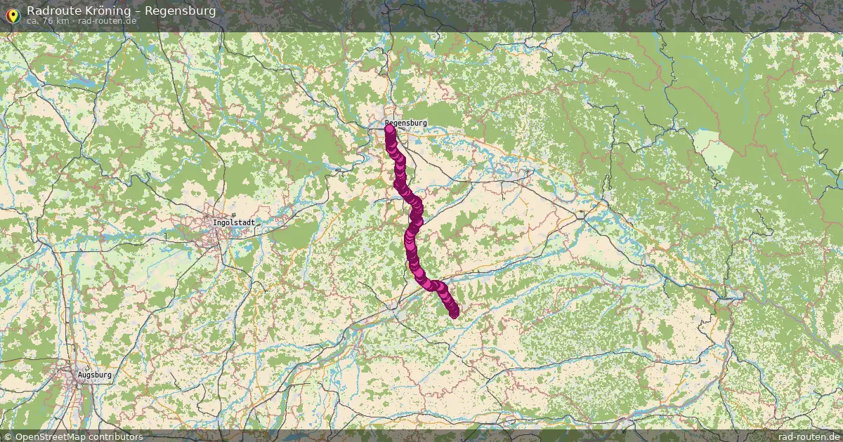 Radtour Kröning – Regensburg