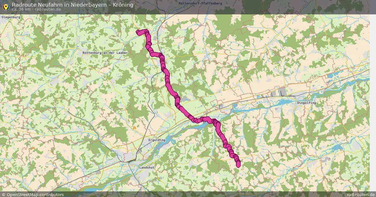 Fahrradroute Neufahrn In Niederbayern – Kröning (36 km) – Rad-Routen.de