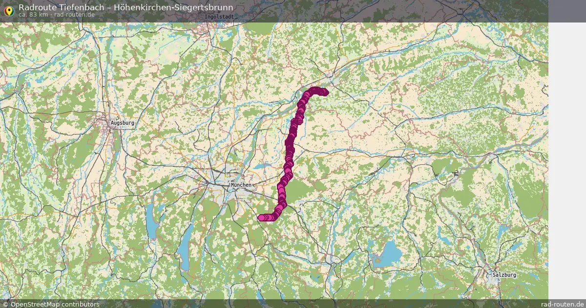 Radtour Tiefenbach – Höhenkirchen-Siegertsbrunn
