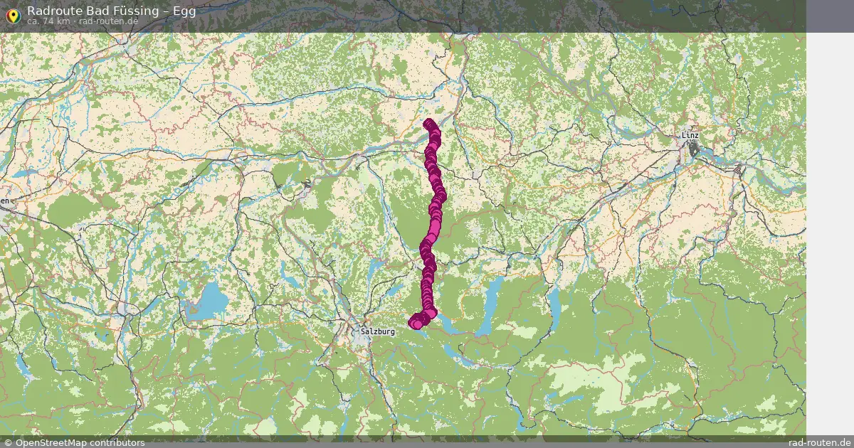 Fahrradroute Bad Füssing – Egg