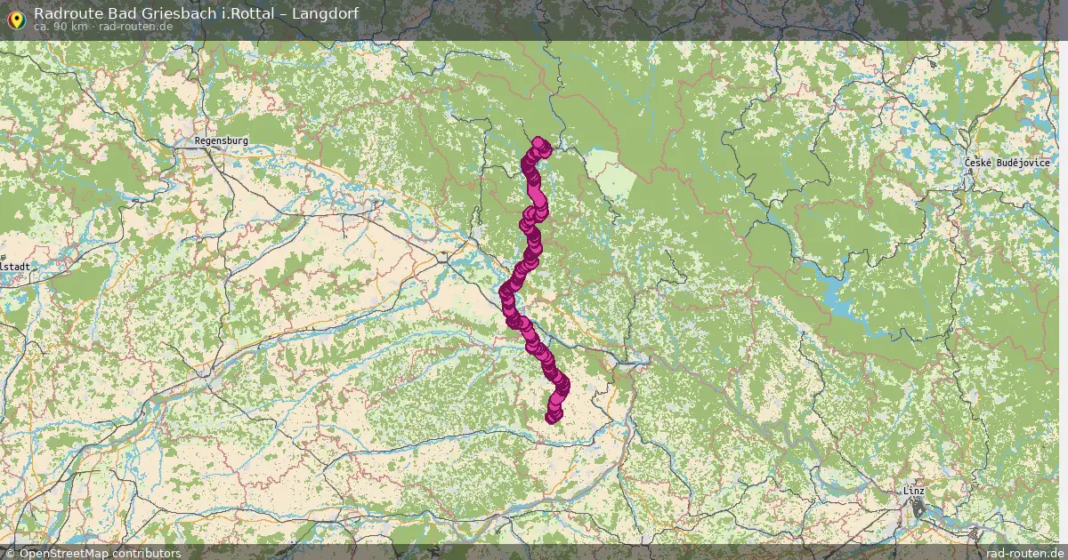 Fahrradroute Bad Griesbach I.rottal – Langdorf