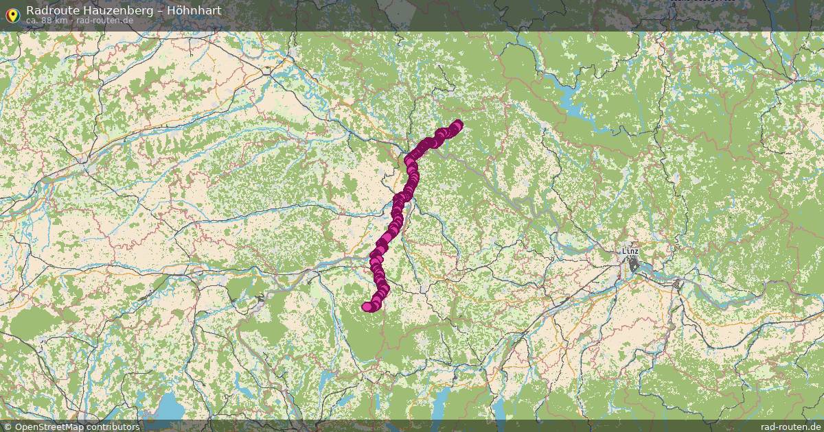 Fahrradroute Hauzenberg – Höhnhart