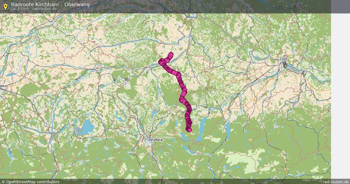 Fahrradroute Kirchham – Oberwang