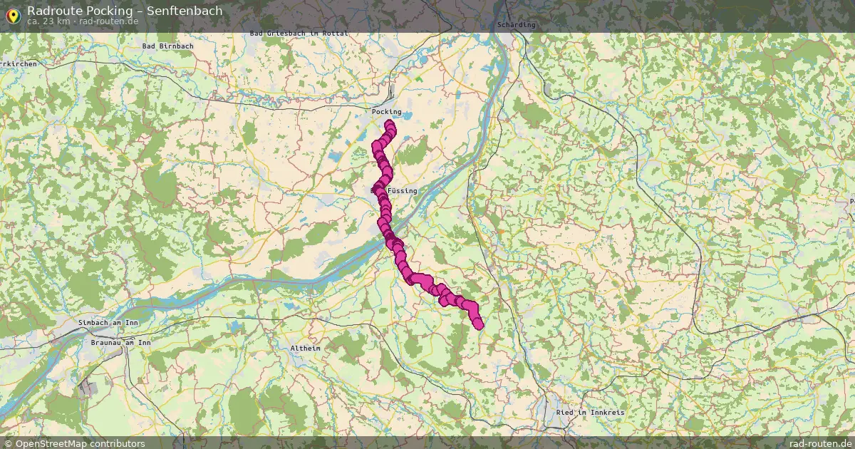 Fahrradroute Pocking – Senftenbach