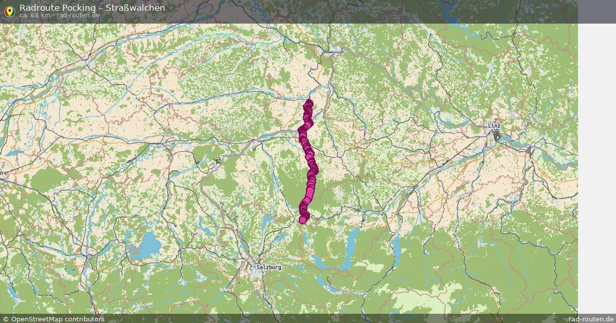 Fahrradroute Pocking – Straßwalchen