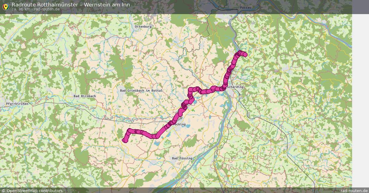 Fahrradroute Rotthalmünster – Wernstein Am Inn