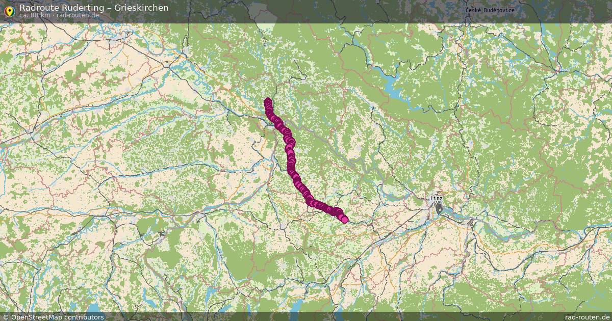 Fahrradroute Ruderting – Grieskirchen