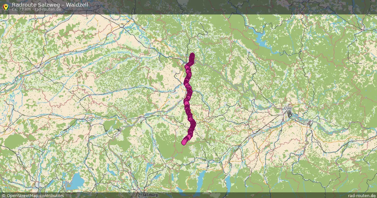 Fahrradroute Salzweg – Waldzell