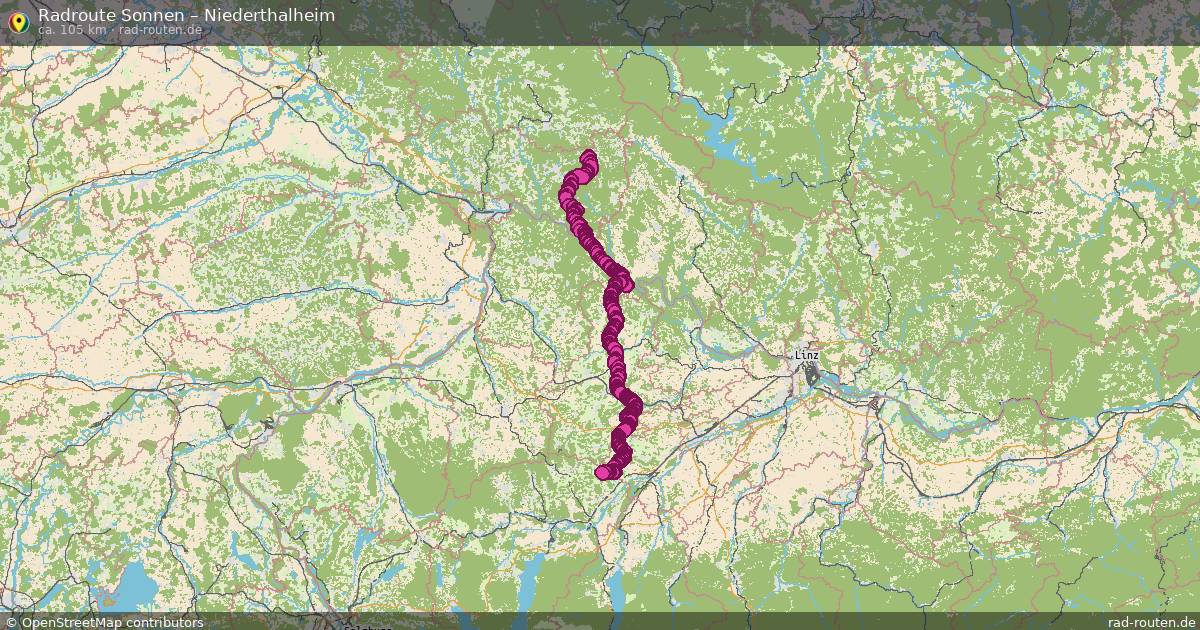 Fahrradroute Sonnen – Niederthalheim