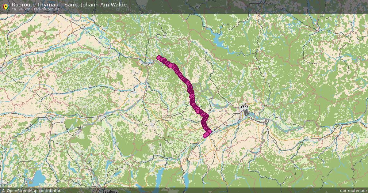 Fahrradroute Thyrnau – Sankt Johann Am Walde