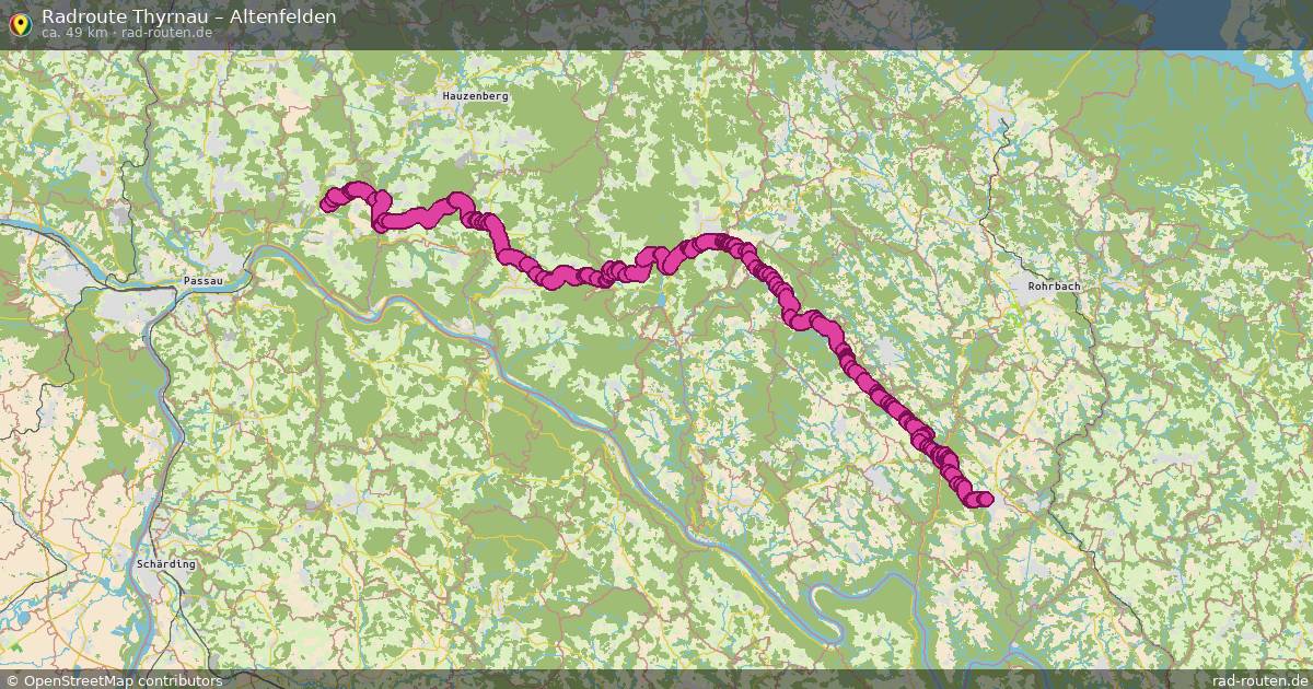 Fahrradroute Thyrnau – Altenfelden