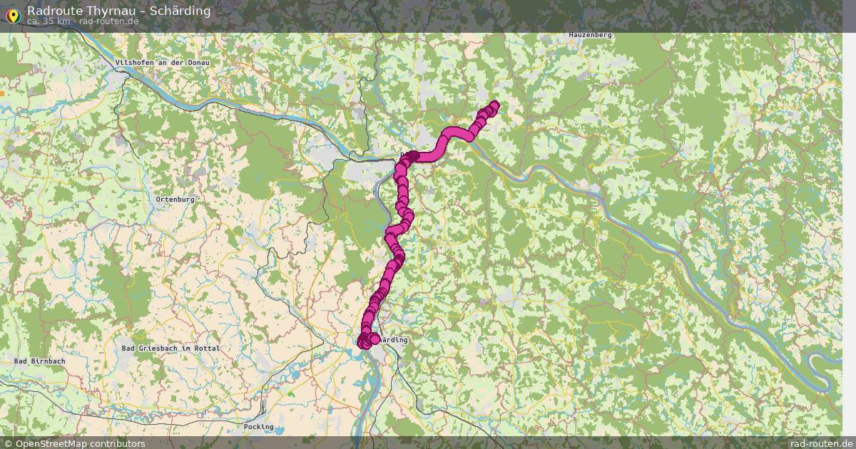 Fahrradroute Thyrnau – Schärding